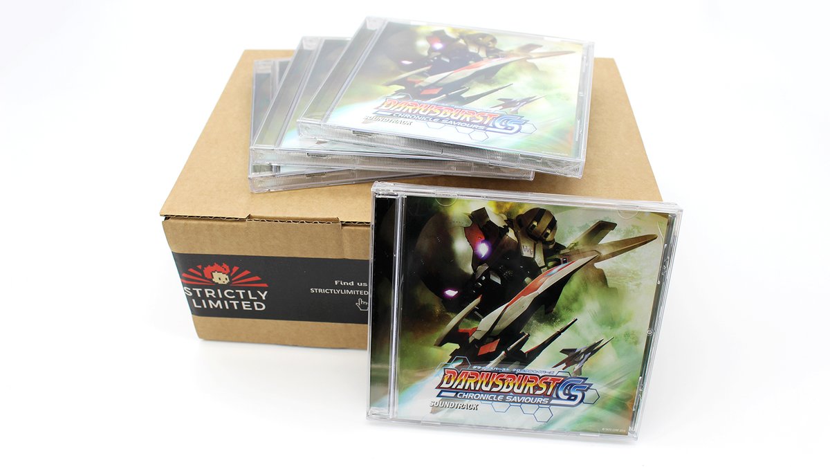 Straight from the press and into our warehouse, the fantastic soundtrack of Dariusburst CS, titled 'Chronicle Saviours,' has finally arrived. Featuring 20 incredible tracks curated by TAITO's Sound Team 'Zuntata,' the full tracklist is on our website! ecs.page.link/z1JQ8