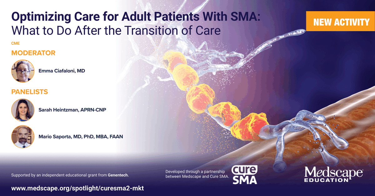 Learn how to assess and manage the treatment needs of adult patients with spinal muscular atrophy. 🌐 Developed through a partnership with @CureSMA ➡️ ms.spr.ly/6014Y6YvM