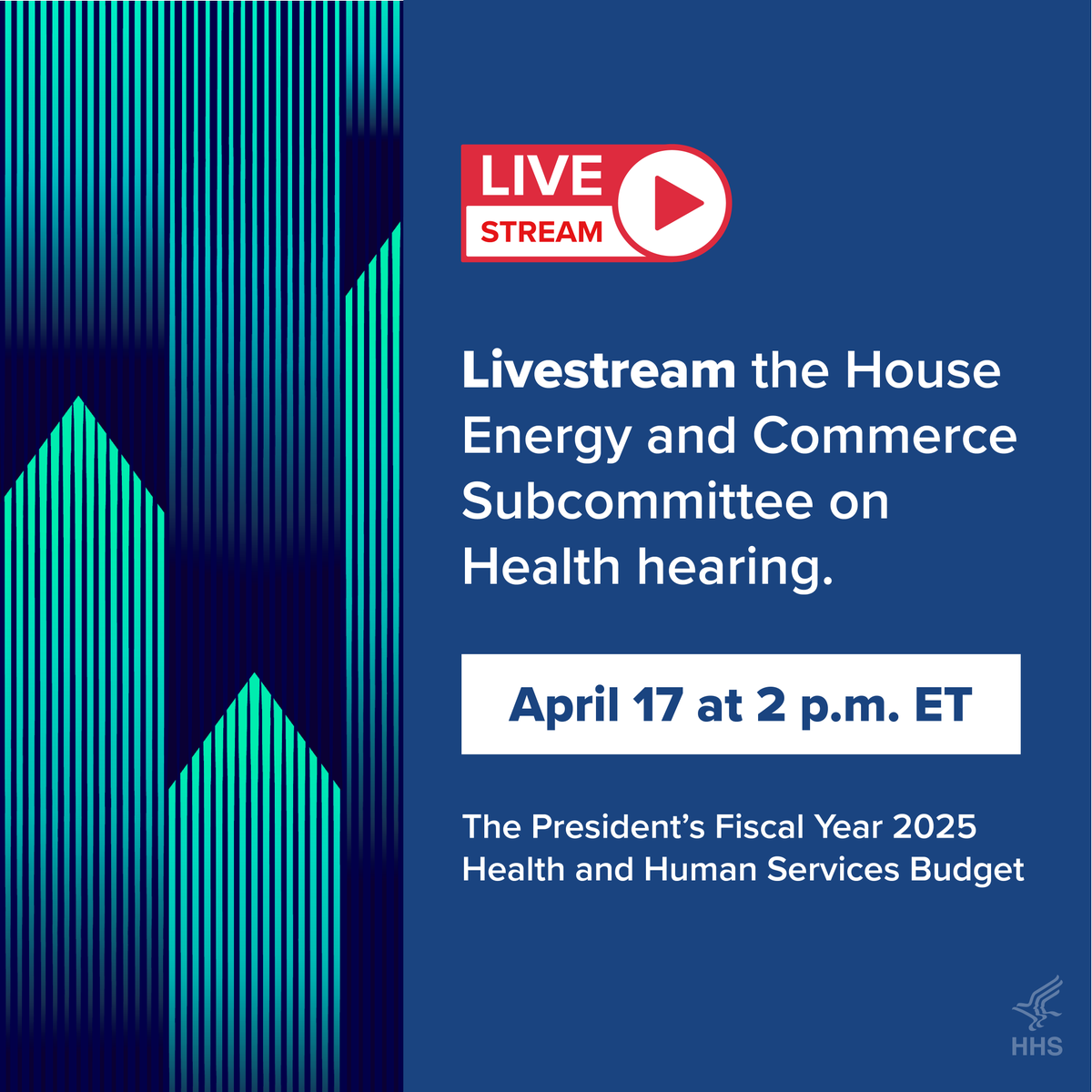 At 2 pm ET, I will testify in front of the House Energy and Commerce Subcommittee on Health on the President’s Fiscal Year 2025 Health and Human Services Budget. You can stream it live here: energycommerce.house.gov/events/health-…