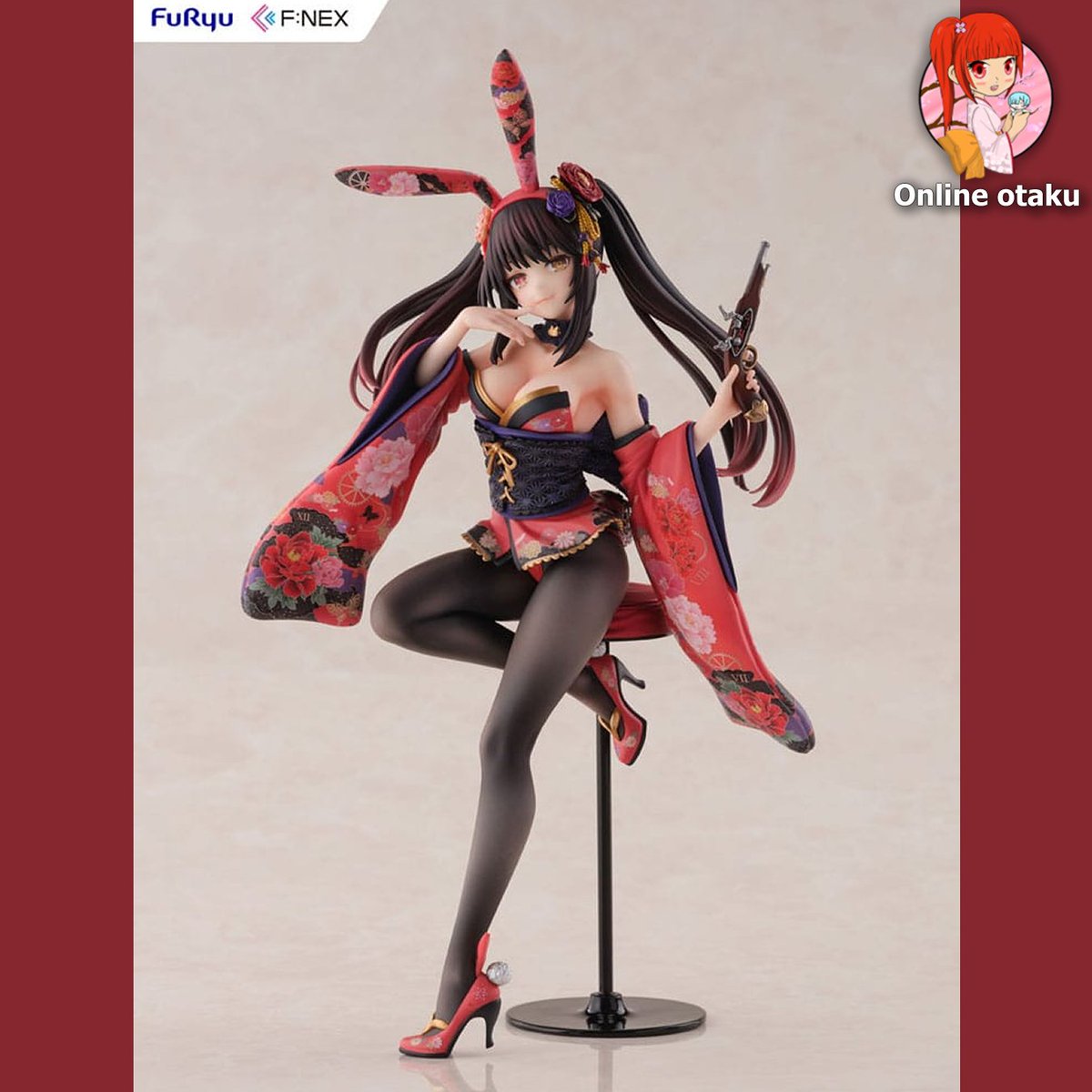 🐰 Bring a touch of elegance to your collection with our Date A Live  PVC Statue of Kurumi Tokisaki in Wa-bunny attire! Order now and let this captivating figure grace your display: online-otaku.com/en/shop/item/2… #DateALive #KurumiTokisaki #OnlineOtaku #AnimeFigure #FigureCollection
