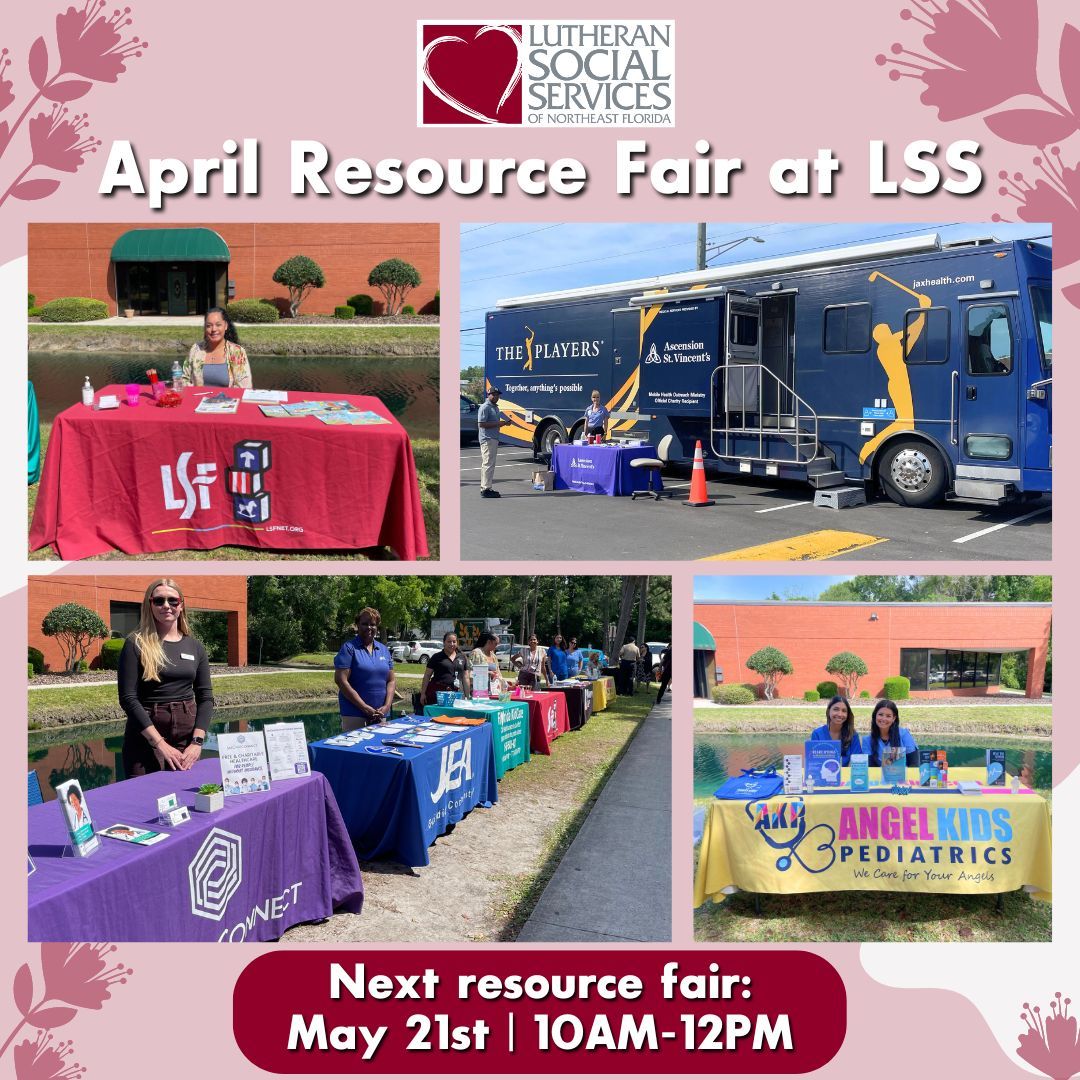 Thank you to all of the organizations who joined us for the April Resource Fair at LSS! We are so grateful to share these vital services with our community. If you happened to miss this months event, the next Resource Fair is May 21st. We hope to see you then! 💗🌸