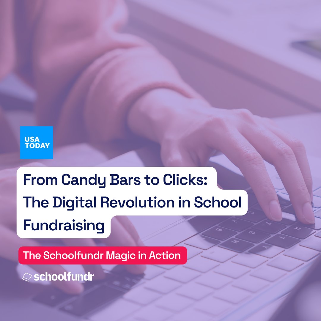 myschoolfundr's tweet photo. Say goodbye to the days of selling candy bars door-to-door! 🍫✨ Discover how Schoolfundr is revolutionizing fundraising in the digital age, transforming clicks into contributions. Learn more about this game-changing shift at the link:

https://t.co/jbGZREKpsL https://t.co/OkjJfpT2u0