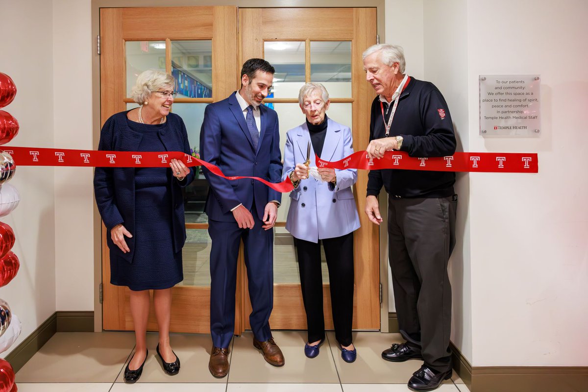 The Interfaith Prayer and Meditation Space is now open and welcomes all! Thank you to the Temple Medical Staff, as well as Temple Health’s CEO Michael Young, MHA, FACHE for his generous personal donation in honor of his departed father, John P. Young.