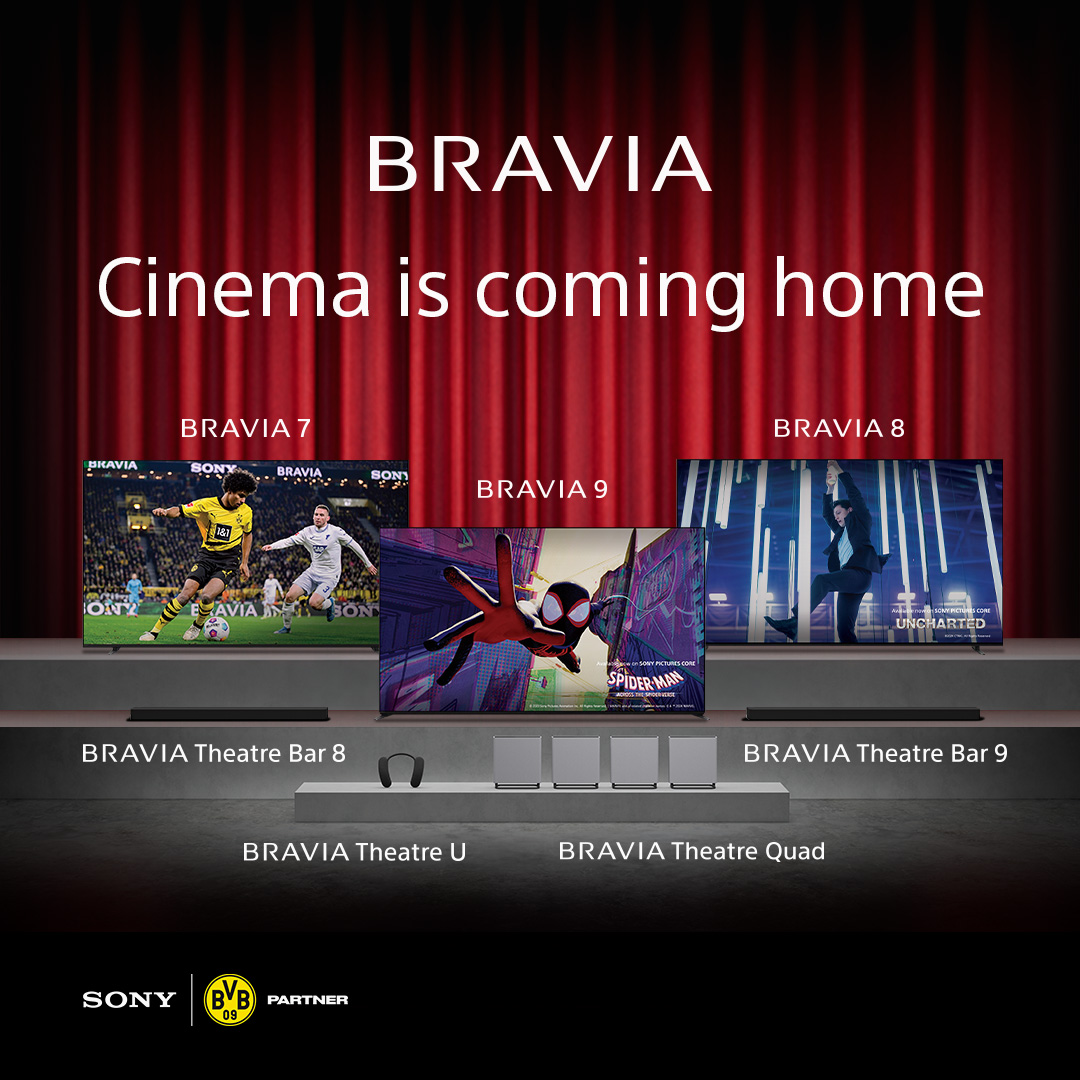 Die Zukunft des Heimkinos! 🌟 Wir freuen uns, unsere neuesten #BRAVIA TVs & Soundbars vorzustellen. Mit modernster Technologie, die die Grenze zwischen Wohnzimmer und Kino verwischen lässt, bringen wir das Kinoerlebnis nach Hause. 🎬 #TV #SonyTV #SonyBRAVIA #BringCinemaHome