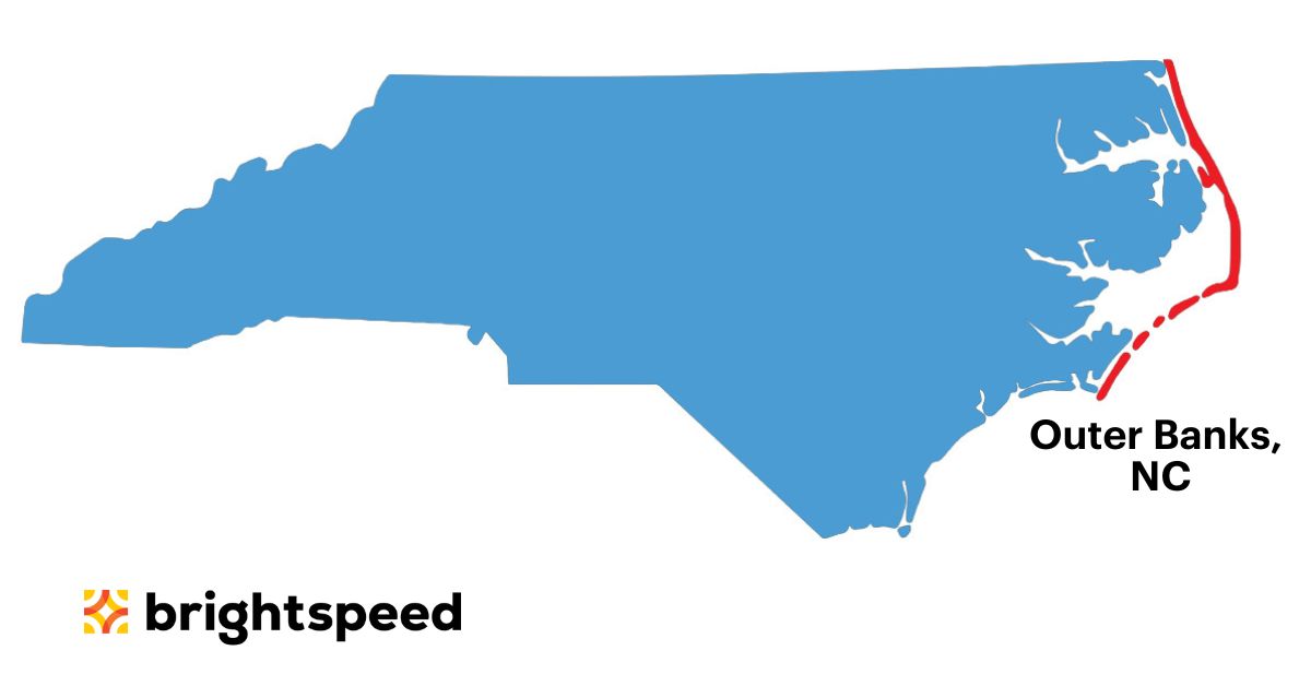 We’re bringing our new fiber network to communities across the #OuterBanksNC! Hundreds of residents in Nags Head, Colington Island, and Kitty Hawk already have the opportunity to get connected to Brightspeed Fiber Internet, with thousands more to come. bit.ly/3Jn4LQl