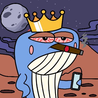 _Krypto_King_'s tweet photo. Love that @WallyDaWhale has a PFP GENERATOR. I made this Fellow .
#KingLife
#Wally https://t.co/6cP5IAqEi4