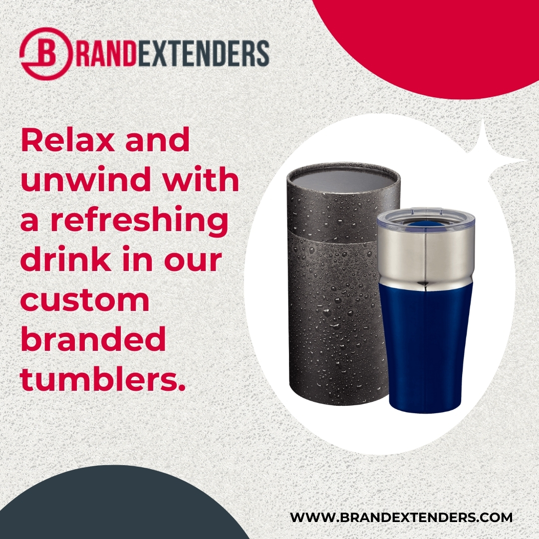 Unwind in style with our custom tumblers! The perfect companion for your favorite drink. Explore our website for more details. #Branding 

#Tumblers #Relaxation #CustomMerchandise #Drinkware #CorporateGifts