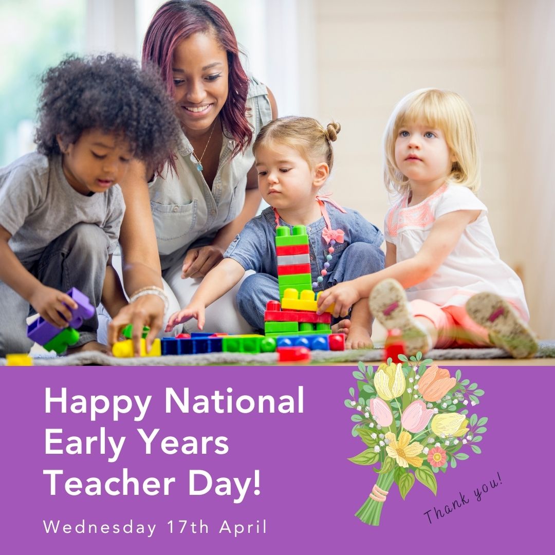 Happy Early Years Teachers Day to all the early years teachers and practitioners who are nurturing young minds and who play a huge role in laying the foundations for a child's development. Thank you for all that you do. 👏💐 #EYTeacherDay