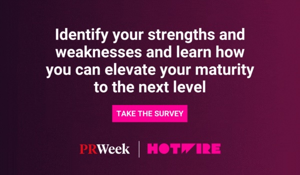 PRWeekUS's tweet image. Dive deeper into your brand&apos;s analytics capabilities with our PR Benchmark Survey! Identify strengths, optimize campaign performance and uncover new opportunities. It takes just 2 minutes to get started. brnw.ch/21wIUws

#AnalyticsMastery #PRInsights