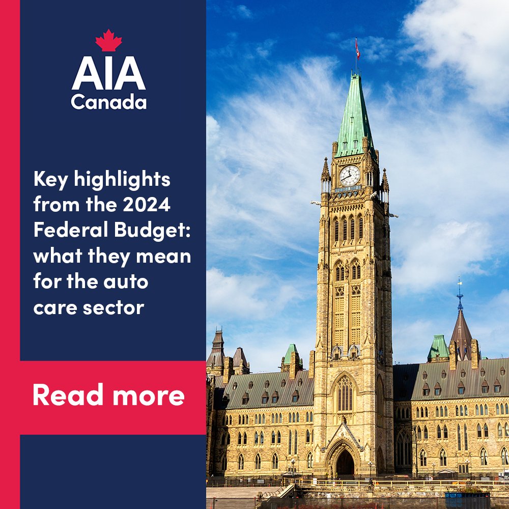 AIAofCanada's tweet photo. 🔧 #Right2RepairCA update — Key highlights from the 2024 Federal Budget: what they mean for the auto care sector | Read more: https://t.co/UgOBk6awDk
#AutoCare #AutoRepair #AutomotiveAftermarket https://t.co/xNKLtDYyln