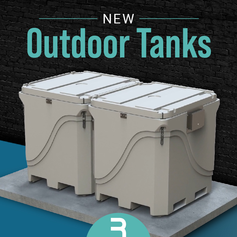 “I’d love to get RT but I don’t have the space inside my business.” Have no fear! Our NEW outdoor tanks are perfect for kitchens that are tight on space. These two new 4x4x4 ft. tanks house the new and used oil outside, in the back of your building. #restauranttechnologies