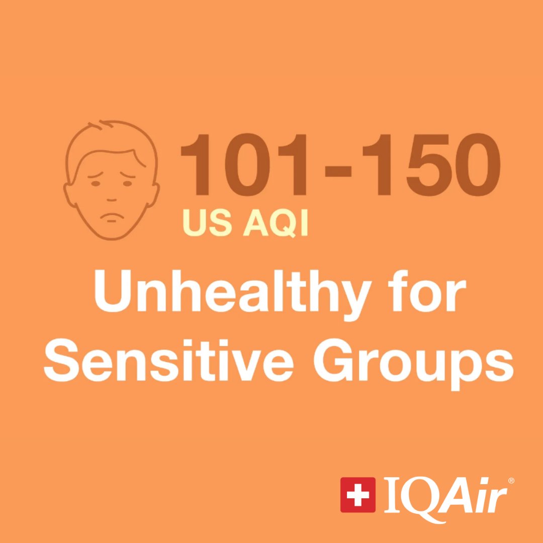 Wonder what 'Unhealthy for Sensitive Groups' means on the Air Quality Index? Click the link below to find out. iqair.com/us/newsroom/un… #airquality #airpollution #AQI#IQAir