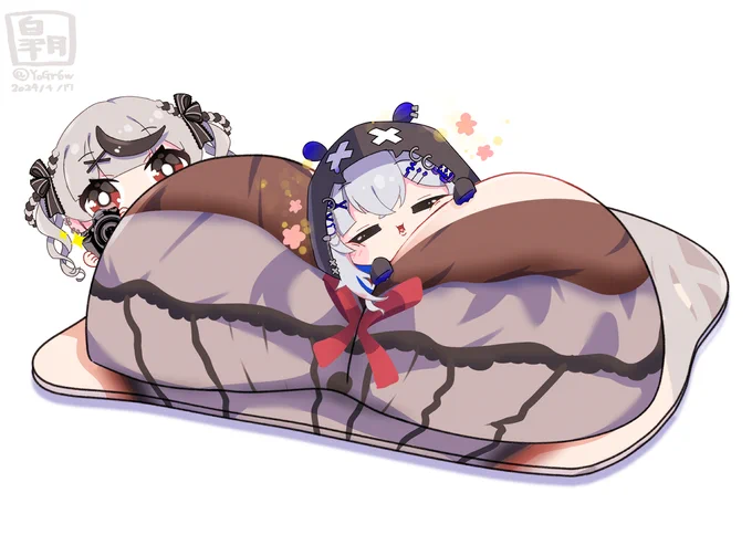 後輩のぺぇマウスパッドを堪能するかなたん#かなたーと #さかまた飼育日記 
