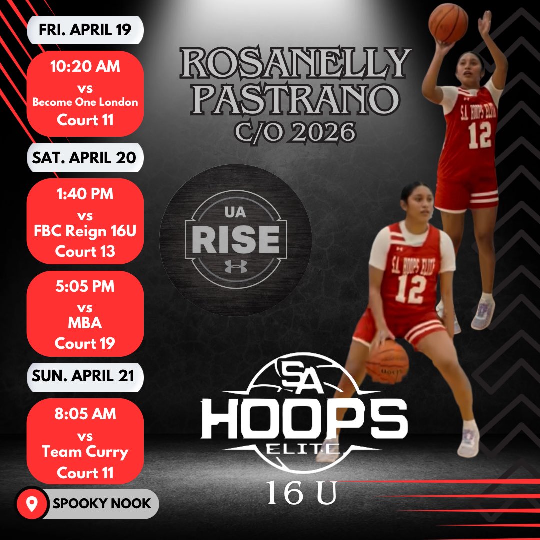 UA Rise Session I - Spooky Nook SA Hoops Elite 16U **updated schedule** Coaches come check us out @SAHoopsElite | @statstuffers @UANextGHoops