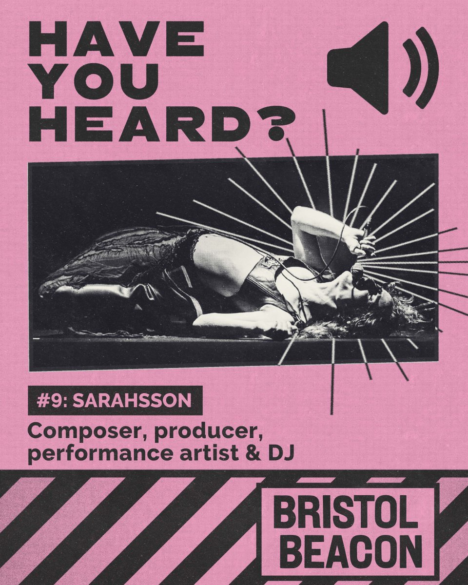 Have You Heard? #9 📣 Ahead of her performance at @BristolNewMusic next week, we spoke with Bristol-based producer, artist and DJ Sarahsson to learn more about her work, what she's been up to and who she's been listening to 🎧 Read more: bit.ly/3JonbjI