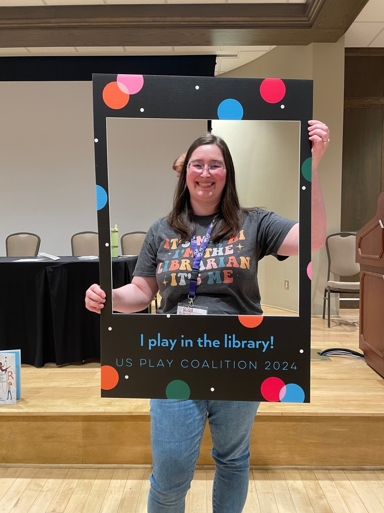 Our youth librarian Amber, having fun at @USPlayCoalition!