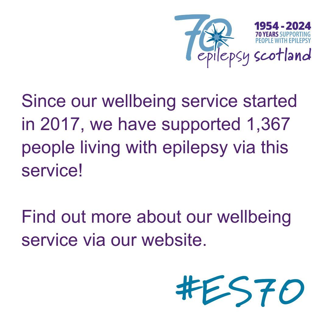 epilepsy_scot's tweet photo. We have supported 1,367 people living with #epilepsy via our wellbeing service since 2017. Our free wellbeing service offers 1:1 support sessions, breathing and relaxation classes plus much more. For more info, please email wellbeing@epilepsyscotland.org.uk
#Wellbeing #ES70 https://t.co/dXZNMWGCD6