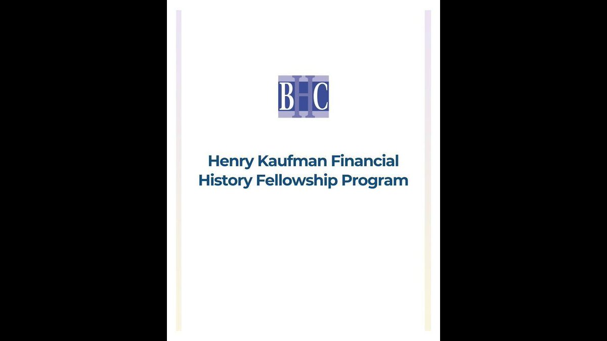 ✨ Congratulations to @paulavedoveli 🏆 recipient of the 🥁 2023 Research Henry Kaufman Financial History Research Fellowship thebhc.org/henry-kaufman-… Learn more about her #finhis project and #research in 📽️ youtu.be/GOt2c7q4R5M or @FHRjournal doi.org/10.1017/S09685…