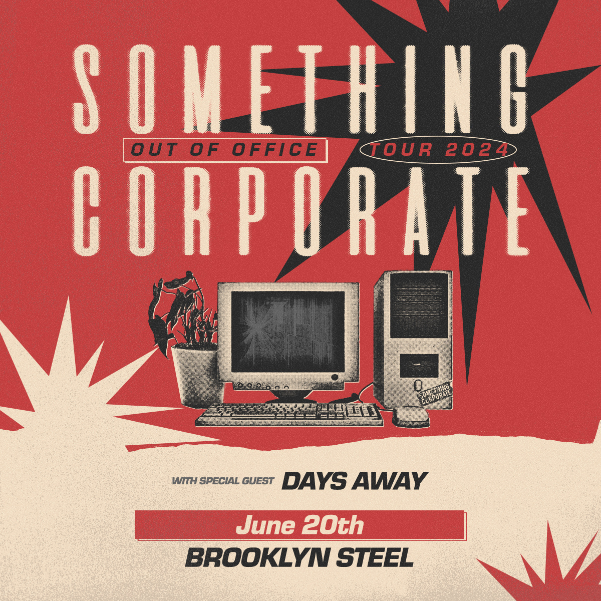 JUST ANNOUNCED: Something Corporate is coming to Brooklyn on June 20 💼 get your tickets tomorrow at 10am!