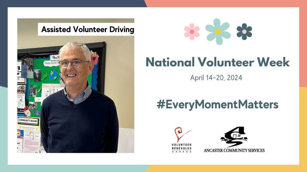 We are so grateful for volunteers like Garth, one of our many Assisted Volunteer Driving Program volunteers! 💕 Today, we are thanking him and all the ACS volunteers who make the time to drive local seniors to medical appointments. 🙌 #NVW2024

#NationalVolunteerWeek #LocalLove