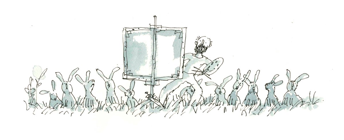 Our founder, @QuentinBlakeHQ, has unveiled a new #exhibition featuring original illustrations from 'The QB Papers,' now on display @CromwellPlaceUK until 28 April. Find out more and how to visit: tinyurl.com/4bhexuwn ✏️Wildlife Artists of the Year #3 © #QuentinBlake, 2019