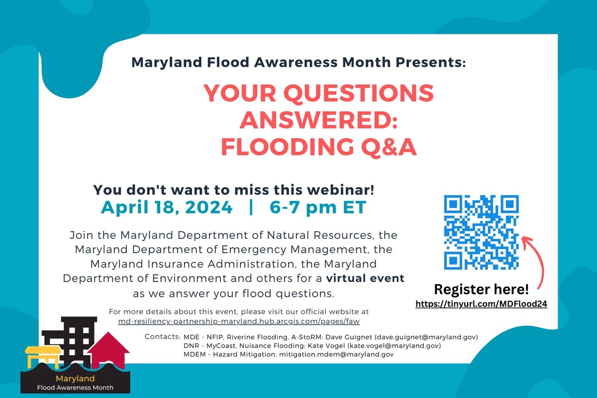 FLOOD AWARENESS MONTH!
Visit ow.ly/n5EA50RfkxF for more information on Floodplains.