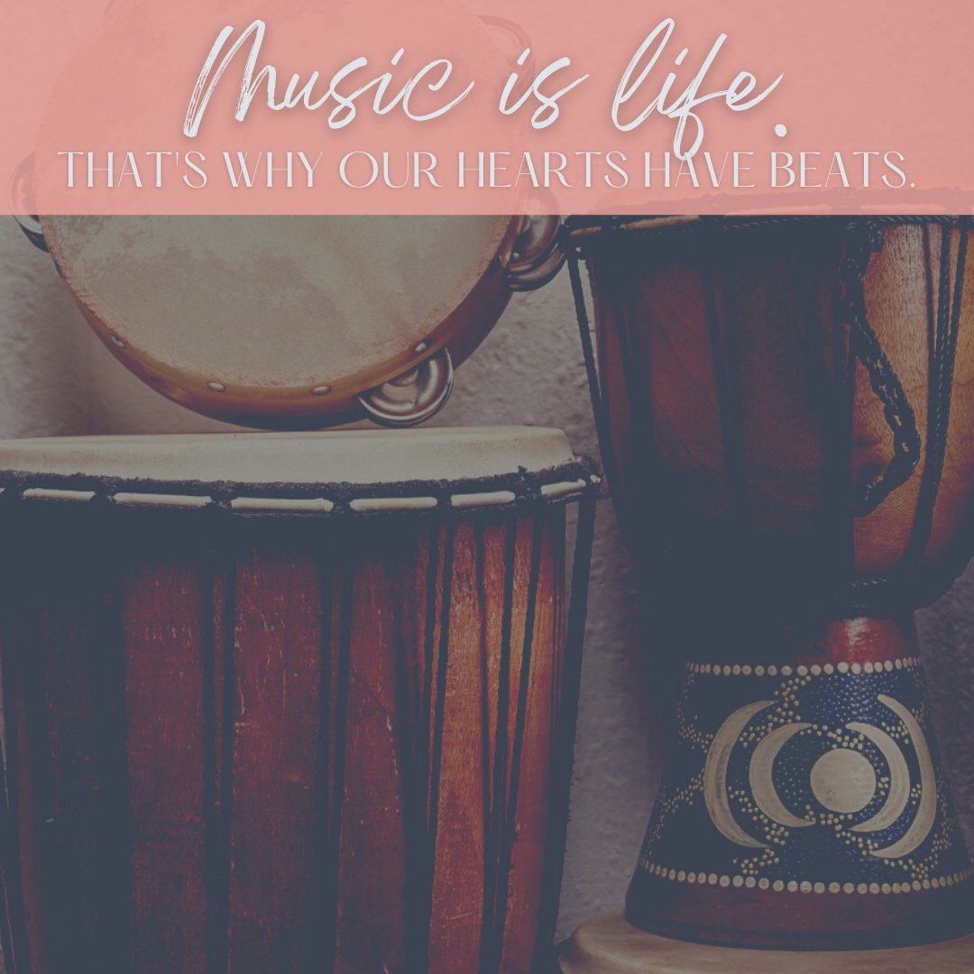 Music is life...that's why our hearts have beats.💗 💗