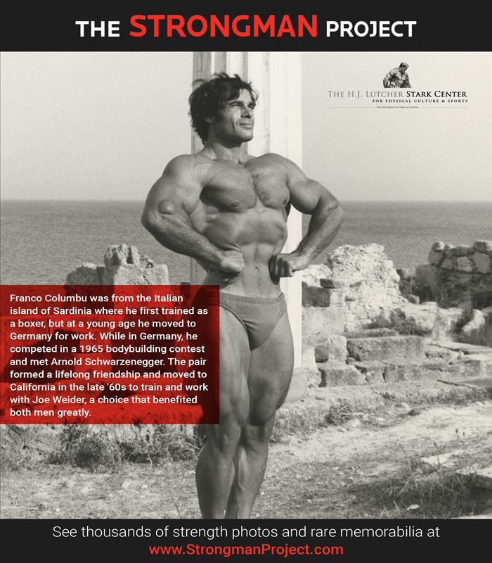 Check out this fine photo of Franco Columbu taken by his wife, Anita!