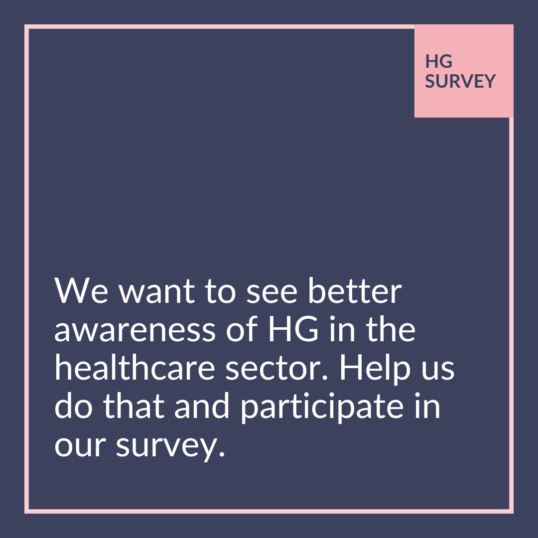 Help us improve healthcare for HG sufferers. Share your thoughts to help us identify gaps in education and support in order to foster change. Act now: ow.ly/XGXR50RgRzb Provide support towards future research: ow.ly/ijmk50RgRz9 #HyperemesisGravidarum #HGResearch