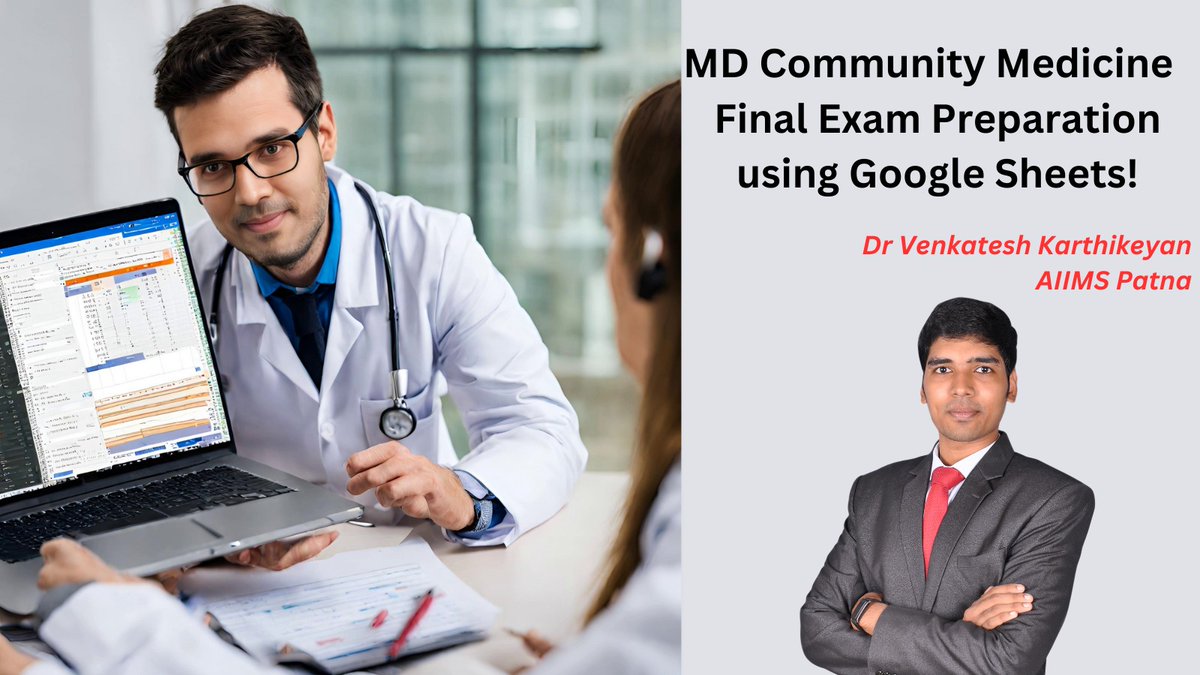 dr_venkatesh_k's tweet photo. Video on my MD final exam preparation strategies
https://t.co/TRdztvB1a3
#psm #cfm #spm #cm #commed #publichealth #aiims #aiimsp #aiimspatna #googlesheet #medtwitter #strategies #communitymedicine #md #final_exam #thesis #Productivity #ProductivityHacks https://t.co/fIH8CmU8HK