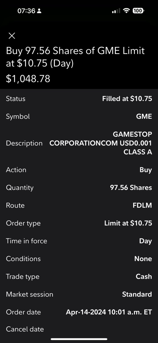 $GME FOMO so I just keep buying more $GME. LFG!!! 🏴‍☠️💎🚀

#GameStop #GME #CantStopWontStop #Profitability #ShortsellersNeverClosed #Winning #FOMO #LFG