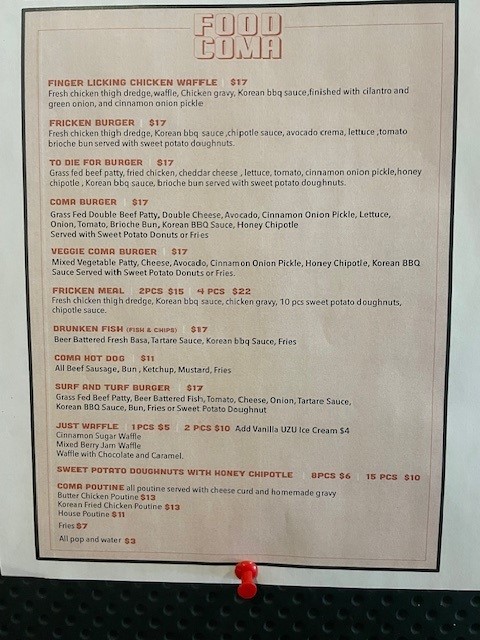 Food Truck Friday at VCA
We have the Food Coma from 4pm-7pm!