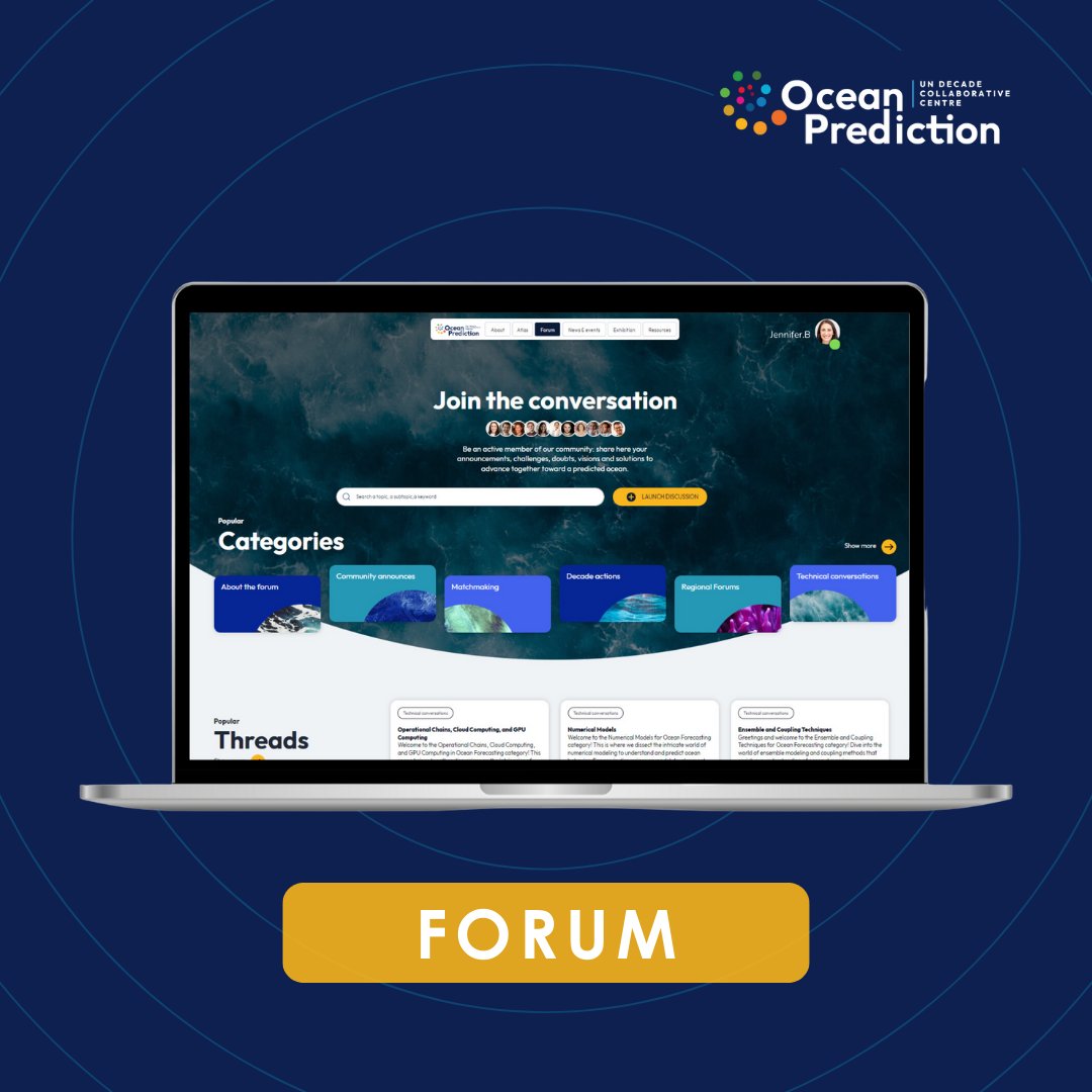 🌊 Join our Forum bit.ly/4a4zvl1 & dive into lively discussions and idea exchange on Ocean forecasting! Connect with experts worldwide and be part of the conversation. Don't miss out, join the community! #OceanPredictionDCC #UNDecade #OceanDecade