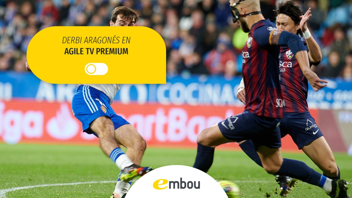 Poder vivir un DERBI en el campo está genial, pero verlo desde tu sofá con AgileTV es otro rollo 😎 🛋 Descubre como disfrutar de este planazo en nuestro blog🔗 embou.com/blog/partido-s… . . #Embou #Conectandoaragon #Aragon #Internet #Fibraóptica #Huesca #Zaragoza #futbol #derbi