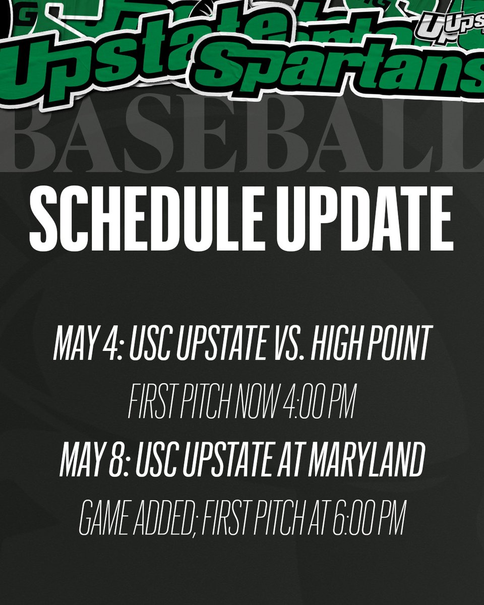 USC Upstate Baseball tweet media