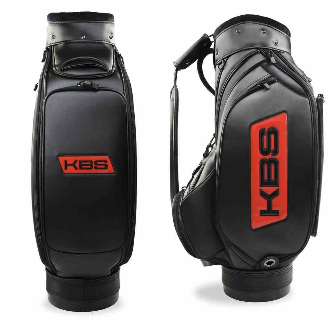 The KBS Staff Bag 3.0📍 Features include 6-way club dividers and multiple pockets for all of your golfing needs. Head over to the KBS website to snag one! #golfessentials #golfbag #kbsgolfshafts