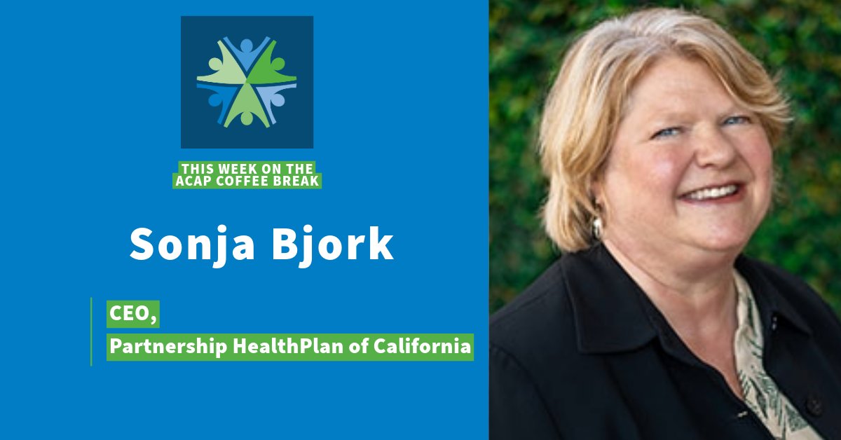 It's ⏰for an #ACAPCoffeeBreak! In this episode, hear from @PartnershipHP CEO, Sonja Bjork. Tune in as she shares her beginnings as an attorney supporting children’s health issues. Sonja also discusses her proudest achievements & current challenges. ➡️bit.ly/4aB96eN