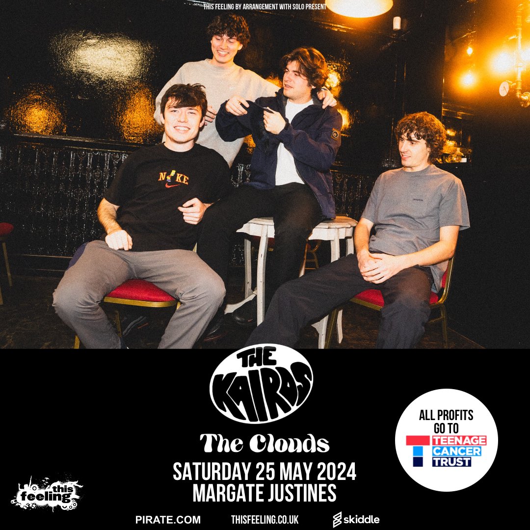 Just announced 🎸 @TheKairos1 Margate on sale Friday 10am