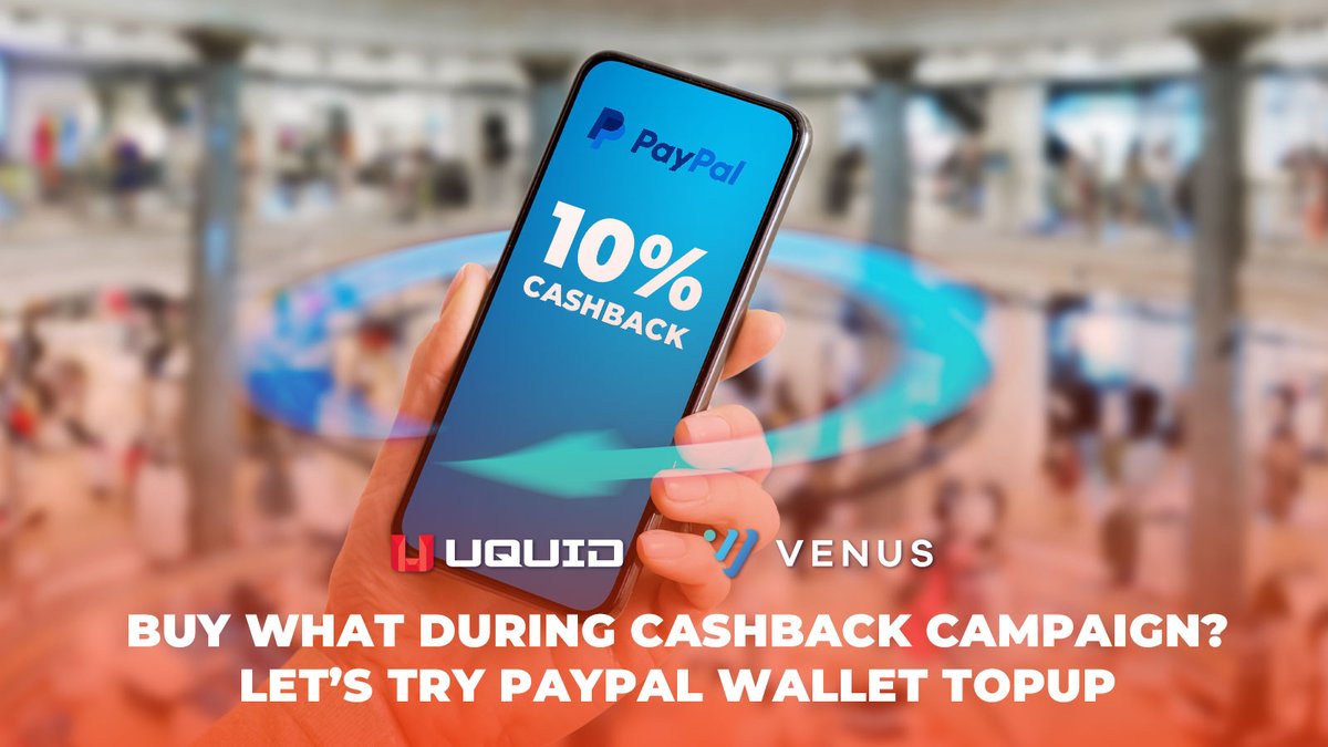 Stuck on what to snag at #Uquid shop to unlock that sweet 10% Cashback with $VAI? 🛍️ If you're still scratching your head, why not give our #PayPal Wallet Top-up a try? With direct fund additions, splurging with PayPal is a breeze. Imagine boosting your PayPal wallet with crypto…