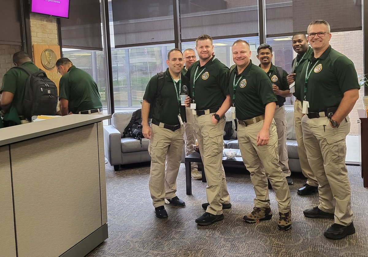 Is there anything better than a coffee break in the National Office after a Fitness Challenge? ☕🏋️‍♂️💪Session 290 stopped by to recharge this morning after their vigorous workout! #FBINAA #Session290