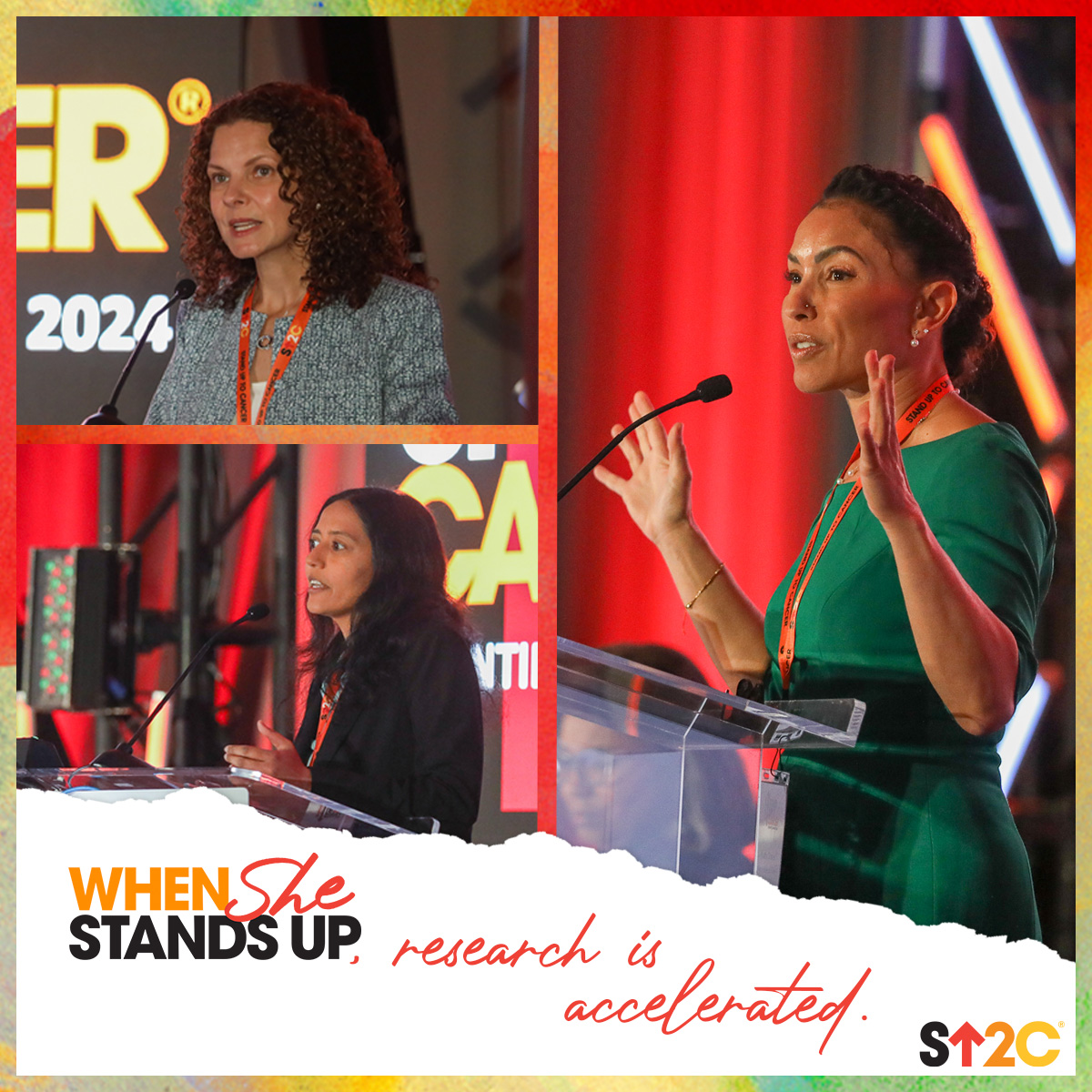 #WhenSheStandsUp, she can change the world. 🙌 #StandUpToCancer's portfolio includes more than 3,000 scientists, many of whom are women working to uncover the next cancer breakthrough. Support our mission at StandUpToCancer.org/WhenSheStandsU….