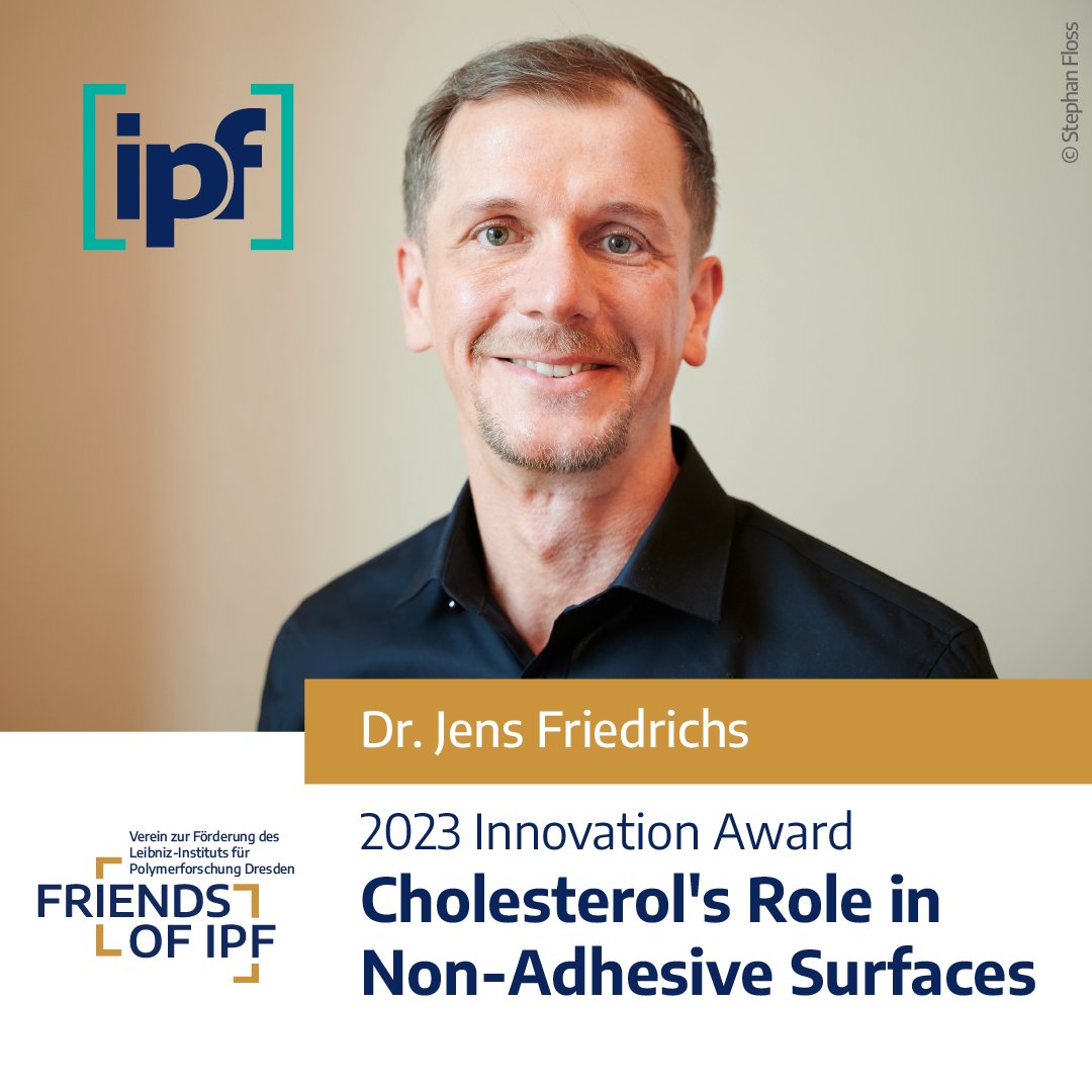 IPFDD (@ipfdd) on Twitter photo Cholesterol's Role in Non-Adhesive Surfaces – Dr. Jens Friedrichs and colleagues receive the 2023 Innovation Award from <a href="/ipfdd/">IPFDD</a> and its Association of Supporters
Congratulations!
idw-online.de/en/news832155
#IPFDD #polymerresearch #award #ipfemerged #FriendsOfIPF Cholesterol's Role in Non-Adhesive Surfaces – Dr. Jens Friedrichs and colleagues receive the 2023 Innovation Award from <a href="/ipfdd/">IPFDD</a> and its Association of Supporters
Congratulations!
idw-online.de/en/news832155
#IPFDD #polymerresearch #award #ipfemerged #FriendsOfIPF