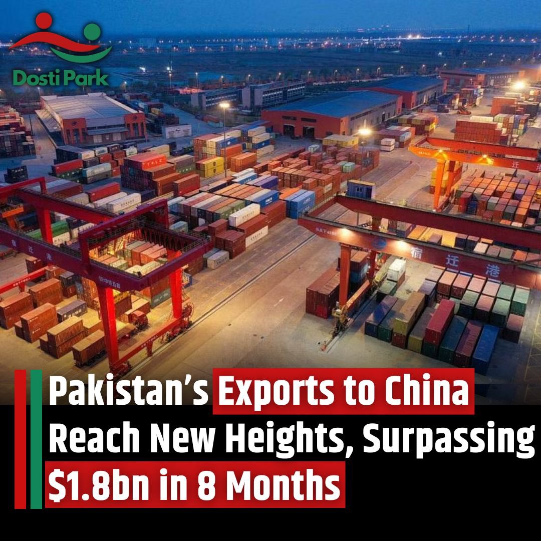 Pakistan’s exports to the seven regional countries witnessed an increase of 20.57 per cent in the first eight months of the financial year (2023-24) as compared to the corresponding months of last year. #China tops the list of countries in terms of #Pakistan’s exports to its