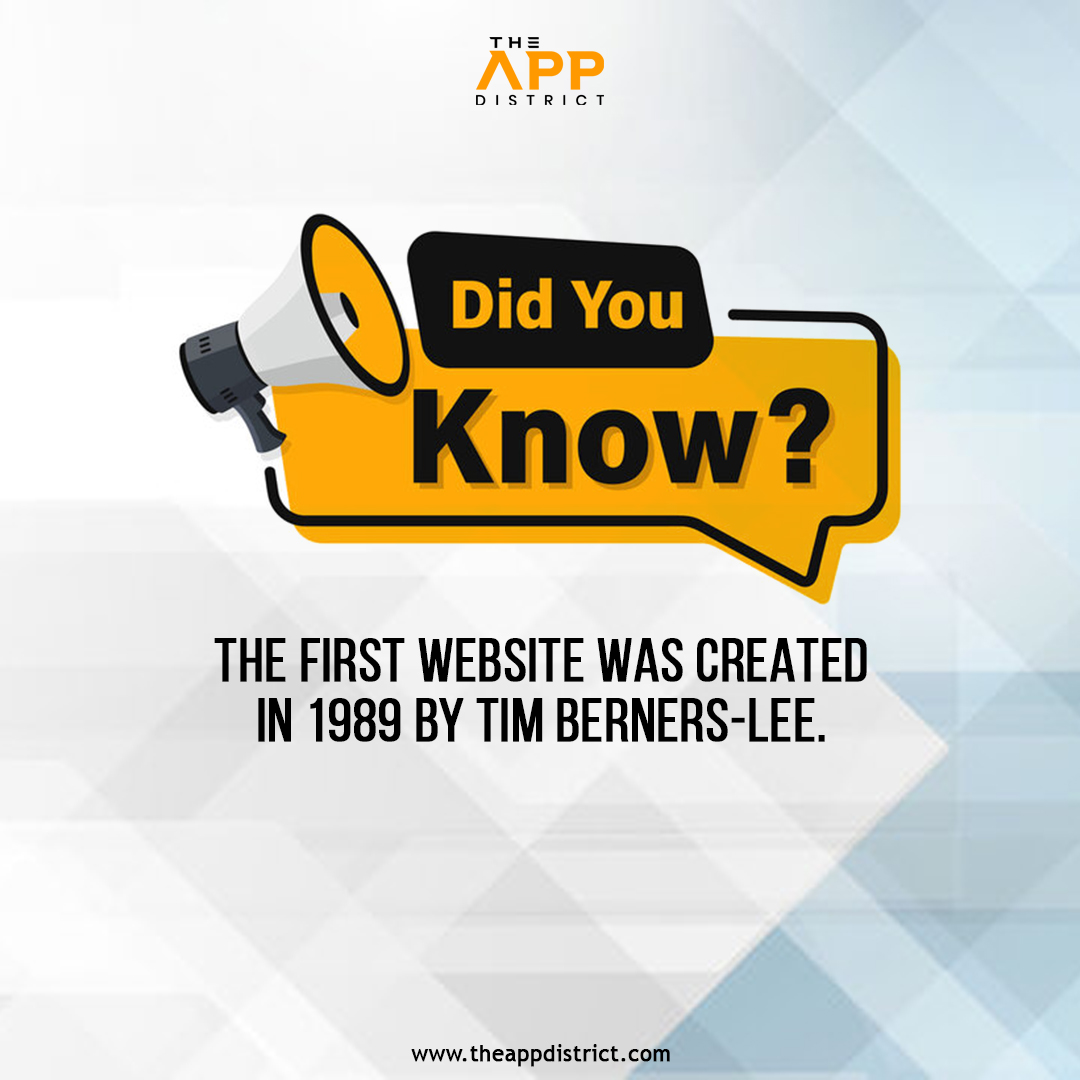 Did you know? The internet's first-ever website was born in 1989, courtesy of Tim Berners-Lee! 🌐✨

🌐 theappdistrict.com

#Theappdistrict #TechHistory #InternetFacts #DidYouKnow #websitedesign #Website #websitebuilder #websitedevelopment #websitedesigner #websitedeveloper