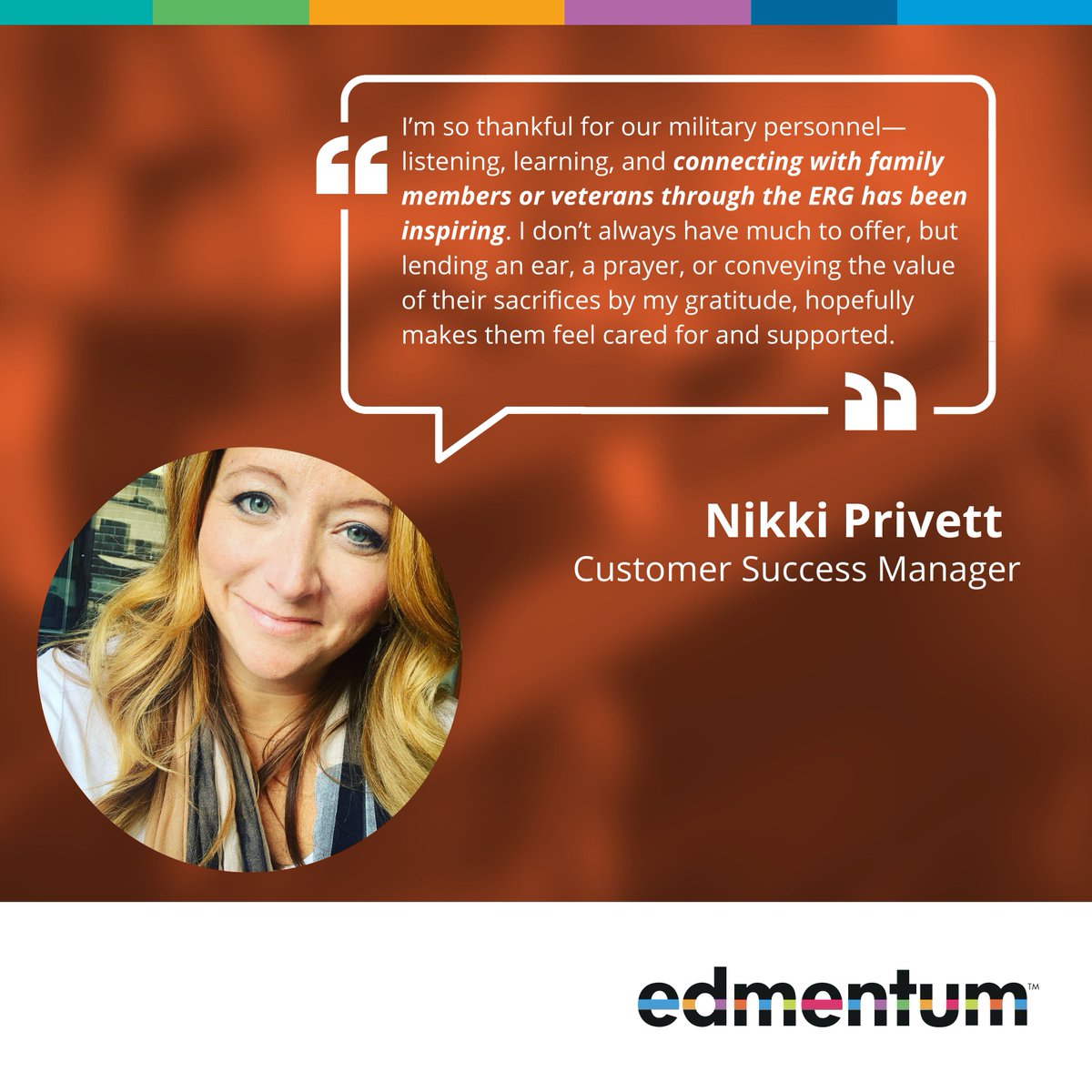 April is not just #DiversityMonth, it's also #MonthOfTheMilitaryChild! 🎖️❤️ To celebrate, we're spotlighting our Military Connected ERG, supporting those in service, veterans, and military families. Hear from member Nikki Privett on why this group matters. #PurpleUp
