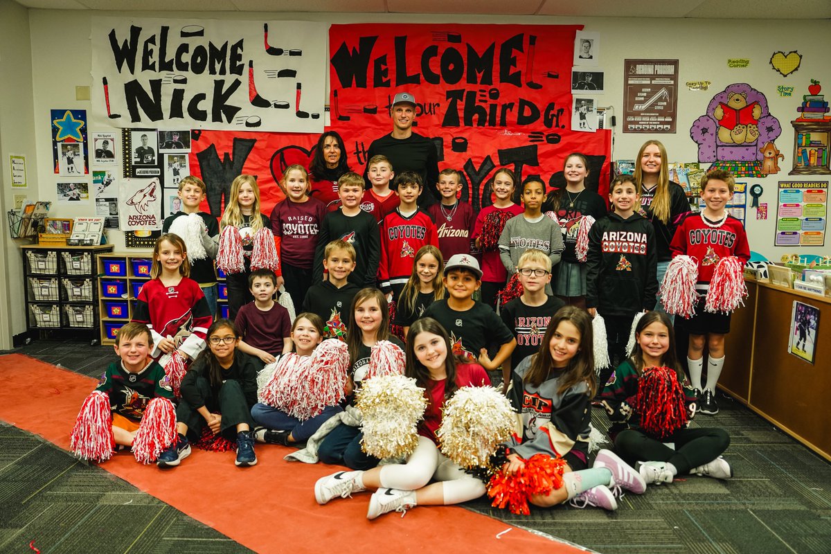 AZCoyotesPR's tweet photo. Congratulations to Coyotes forward Nick Bjugstad for being the team's King Clancy nominee. 

Nick was nominated for being a leader in the community with the creation of his 'Goals 4 Kids" progam, leadership on and off the ice and for his great work with the media.

Congrats Bjugy!