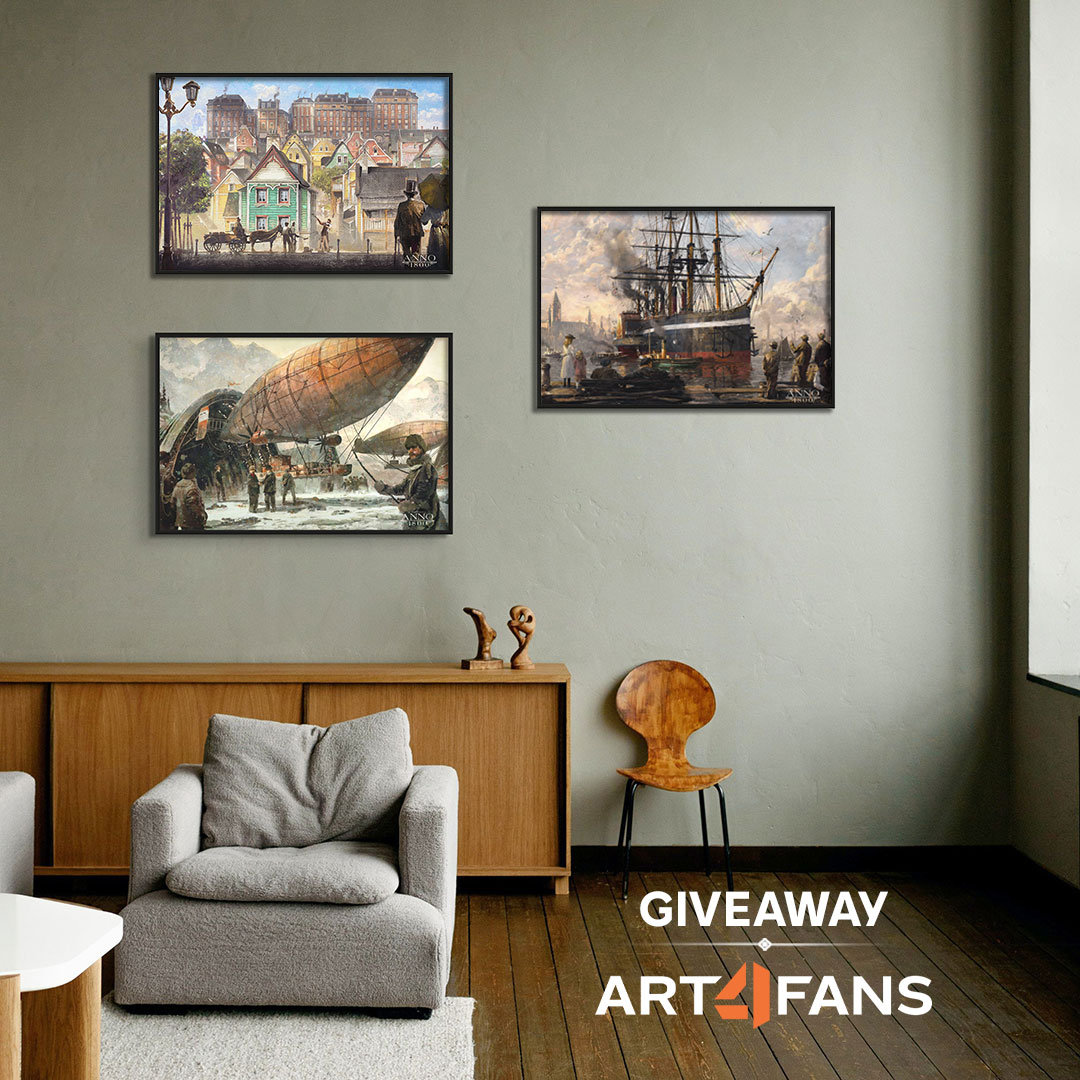 ANNO_EN's tweet photo. Yesterday we've announced our collaboration with Art4Fans - today is YOUR chance to win one of five artworks!

Quote-retweet this post with the hashtag #AnnoGiveaway and follow our as well as the @Art4Fans account.

See comment below for the applicable rules and privacy notice. https://t.co/a4FvJh4eKx