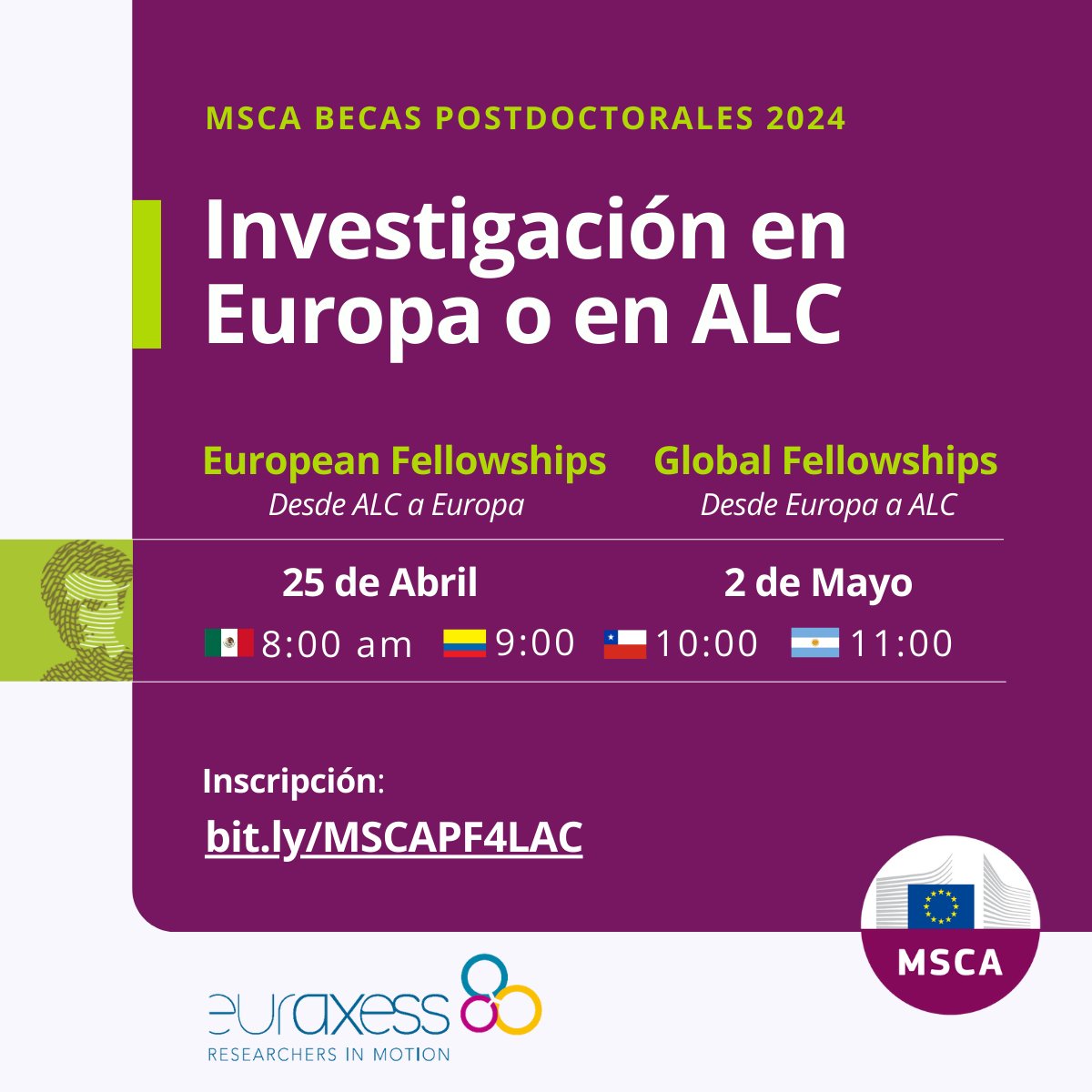 Euraxess LAC tweet media