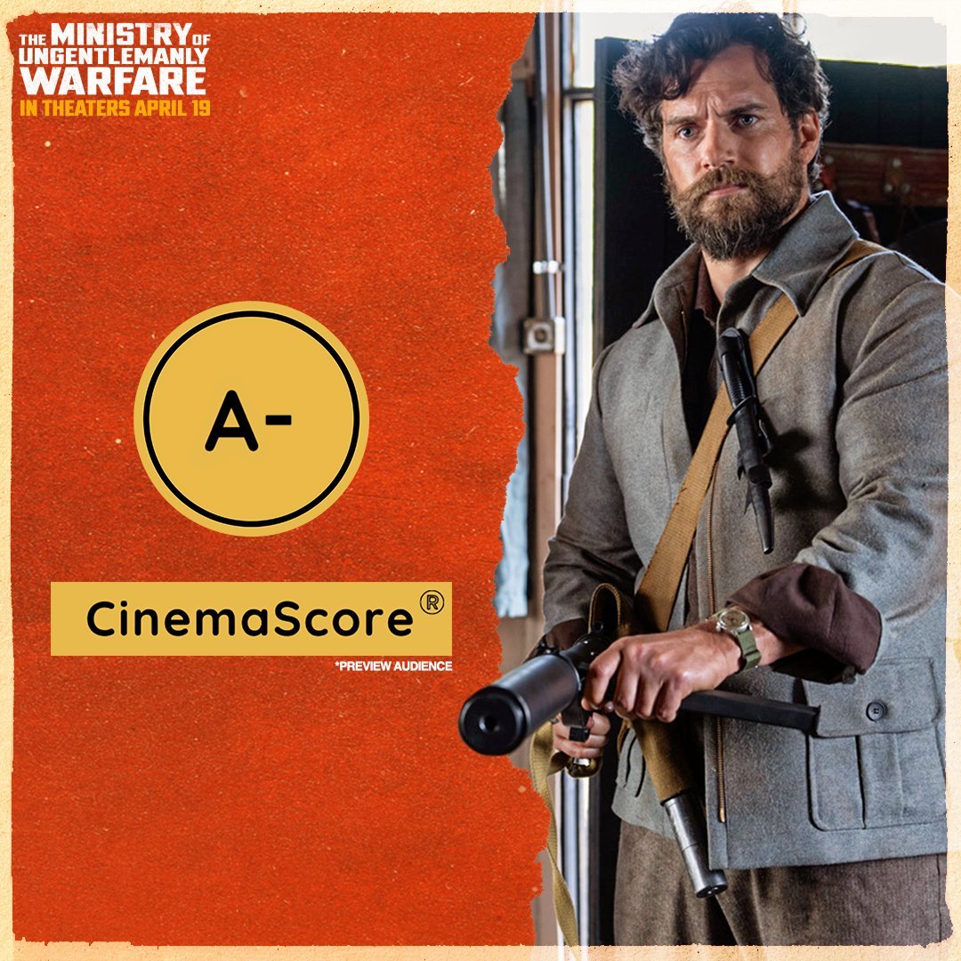 Preview audiences have given #UngentlemanlyWarfare an A- @CinemaScore Read our review geekvibesnation.com/the-ministry-o…