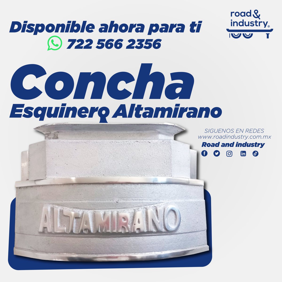 ¡No pierdas más tiempo buscando! Este esquinero de aluminio de la marca Altamirano es la refacción perfecta para tu caja seca. Obtén más resistencia y durabilidad en tus transportes. ¡Cotiza con nosotros ahora!

#RoadIndustry #transportedecarga #refacciones #remolques